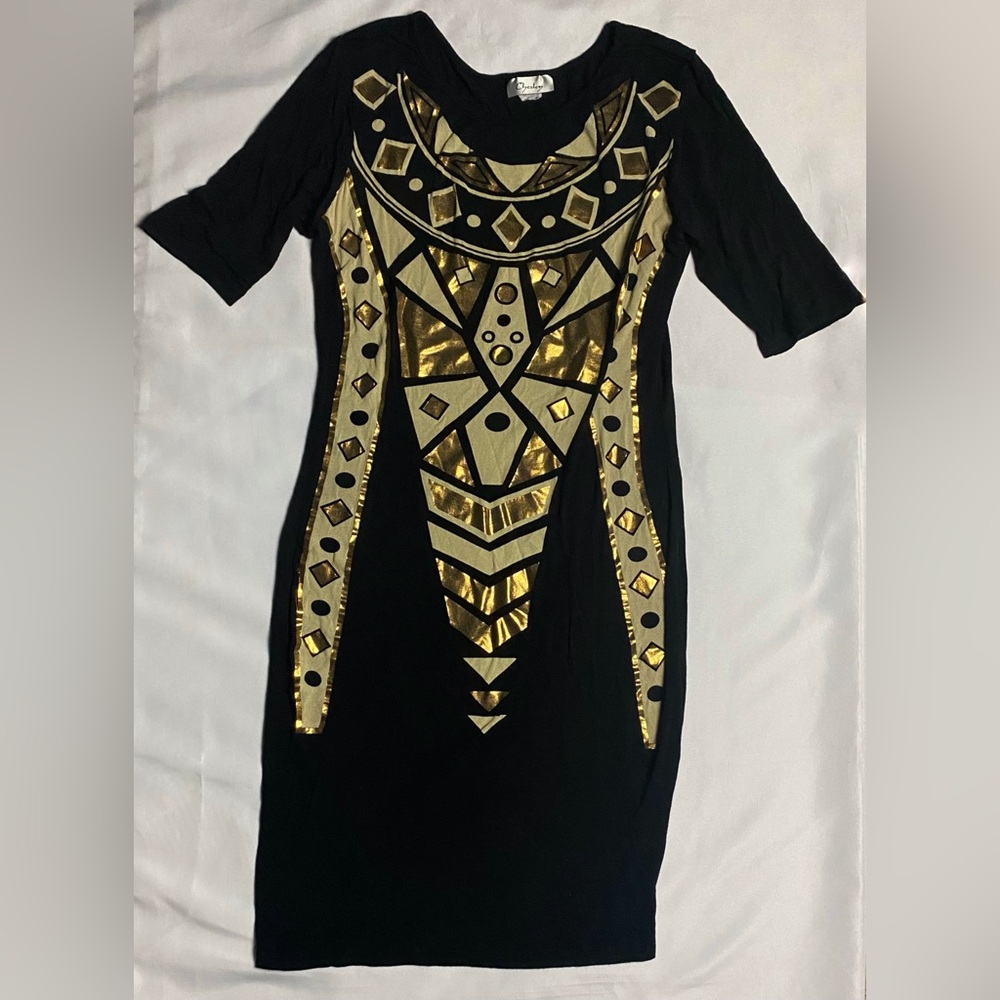 Geo Print Bodycon Dress